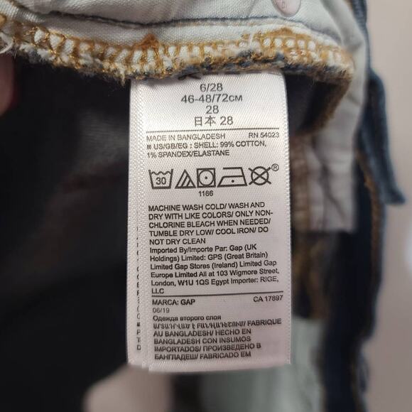 Gap Denim Cut Off Mid Rise 3" Shorts Size 28 NWT - Picture 5 of 5